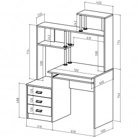 Компьютерный стол Имидж-25