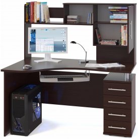 Компьютерный стол КСТ-104 + КН-14 венге левый
