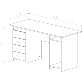 Компьютерный стол СТК3
