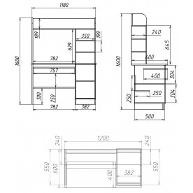 Компьютерный стол Мебелеф-28