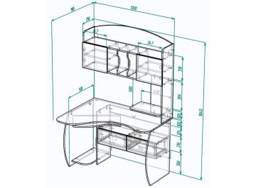 Компьютерный стол Мебелеф-30