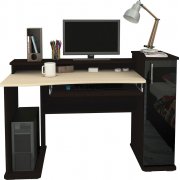 венге / дуб молочный / черный глянец