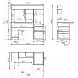 Компьютерный стол Мебелеф-5