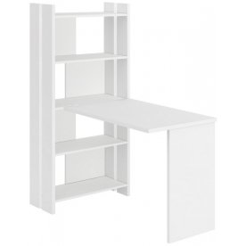 Компьютерный стол со стеллажом СТЛ-ОВ и столешницей 130РПрям без тумбы