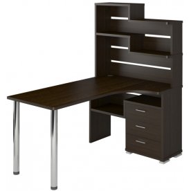 Компьютерный стол СР-132-160 левый с надстройкой