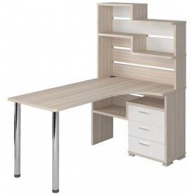 Компьютерный стол Жаспера-132-160 правый с надстройкой