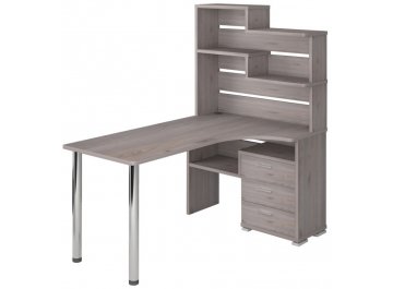 Компьютерный стол СР-132-160 правый с надстройкой