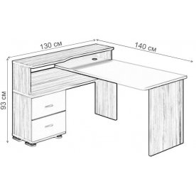 Компьютерный стол Жаспера-620/140