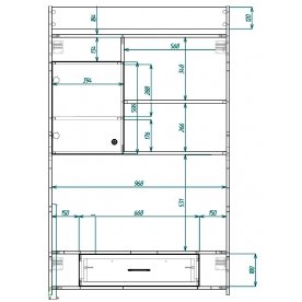 Компьютерный стол Мебелеф-1