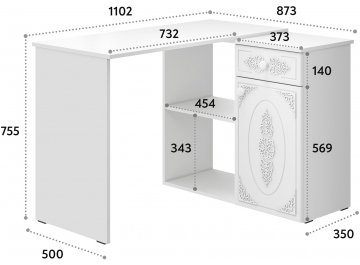 Письменный стол Ассоль АС-67