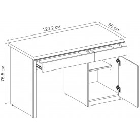 Письменный стол Bjork 1D2S