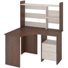 Письменный стол Домино Lite СКЛ-Угл120+НКЛ-120 ШК-Ч левый