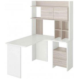 Письменный стол Домино Lite СКЛ-Угл130+НКЛХ-120 БЕК правый