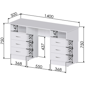 Письменный стол Хит-12