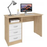 дуб сонома / белый