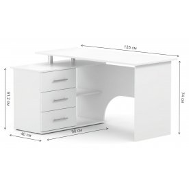 Письменный стол КСТ-09 левый