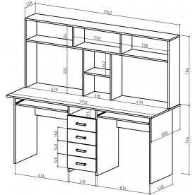 Письменный стол Лайт-11К