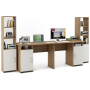 дуб сонома / белый