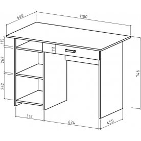 Письменный стол Лайт-2Я