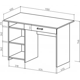 Письменный стол Лайт-2Я