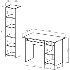 Письменный стол Лайт-3
