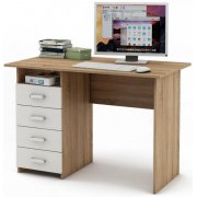 дуб сонома / белый