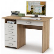 дуб сонома / белый