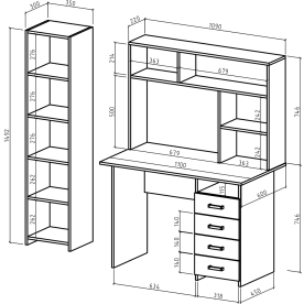 Письменный стол Лайт 5