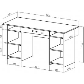 Письменный стол Лайт-6Я