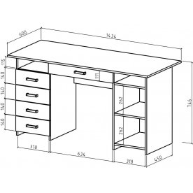 Письменный стол Лайт-8Я