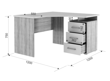 Письменный стол Лайт К4