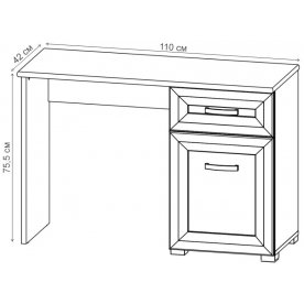 Письменный стол Мальта TOL1D1S
