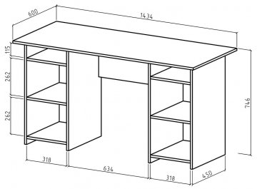 Письменный стол Найт-6