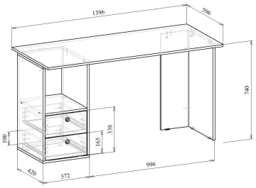 Письменный стол Прайм-57