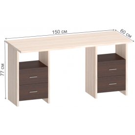 Письменный стол СКЛ-Прям150