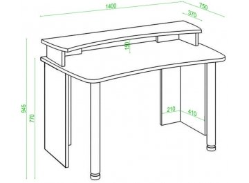 Письменный стол Беланта-Софт140