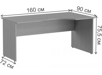 Письменный стол SkyLand IMAGO СА-1Пр 1600х900(720)х755