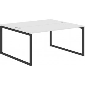 Письменный стол Skyland XQWST 1614 160х140,6х75 двухместный белый / антрацит
