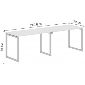 Письменный стол Skyland Xten-Q XQWST 2470 240,6х70х75 двухместный