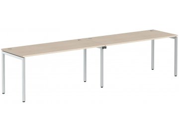 Письменный стол Skyland XTEN-S XWST 1414 1400х1406х750 двухместный бук тиара / алюминий