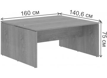 Письменный стол SkyLand XTEN X2ST 167 1600х1406х750 двойной