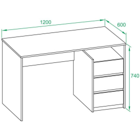 Письменный стол СПм-21