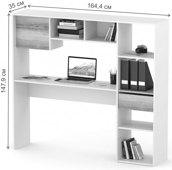 Письменный стол СПм-24 белый