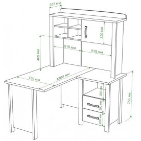 Письменный стол СТД-У с НД-115 КБЕ