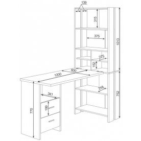 Письменный стол СТЛ-ОВХ