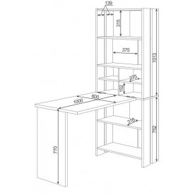 Письменный стол СТЛ-ОВХ