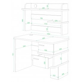 Письменный стол СД-15 КБЕ