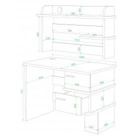 Письменный стол СД-15 Н