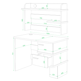 Письменный стол СД-15 ШБЕ