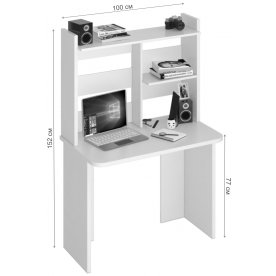 Письменный стол СКЛ-Прям100Р(без тумбы)+НКЛ-100 КВ